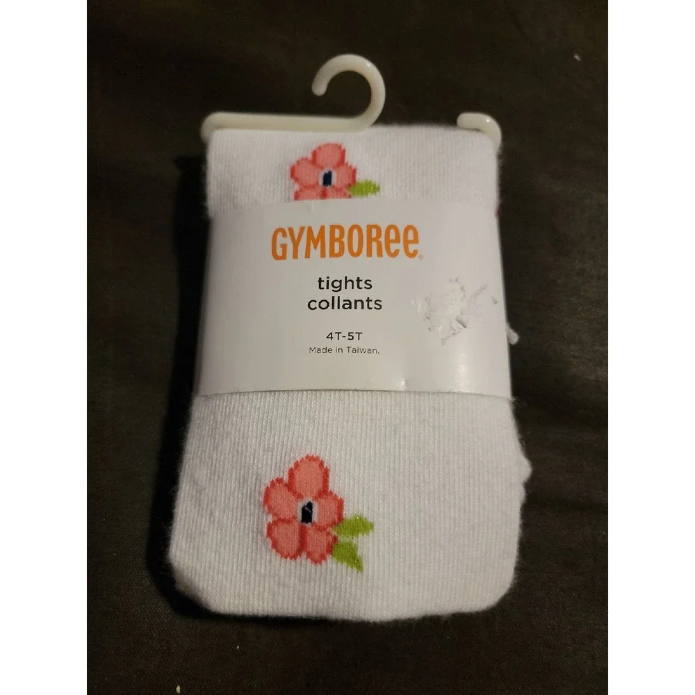 Gymboree‎ cherry blossom floral tights size 4t 5t nwt